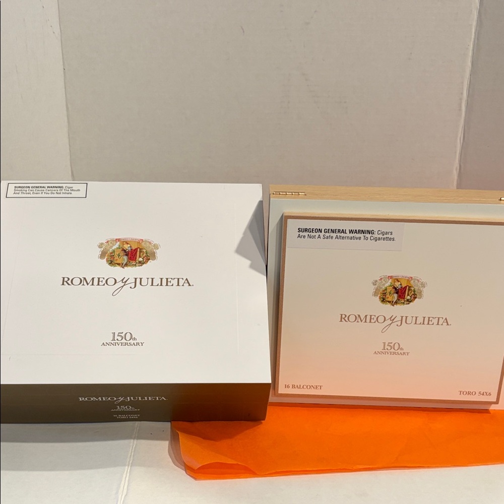 Romeo y Julieta 150th Anniversary Humidor Empty Cigar Cedar Box gorgeous New